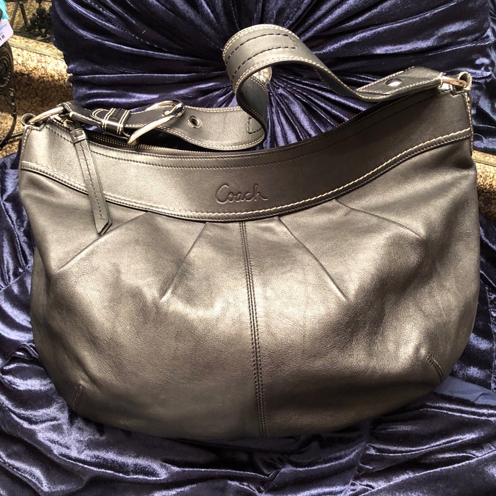 Coach large black hobo